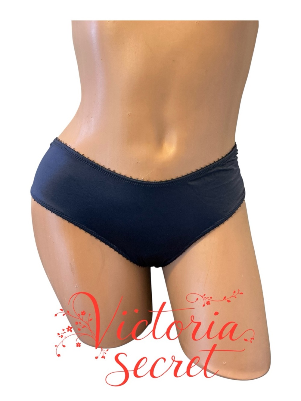 Victoria's Secret Black Cotton cheeky